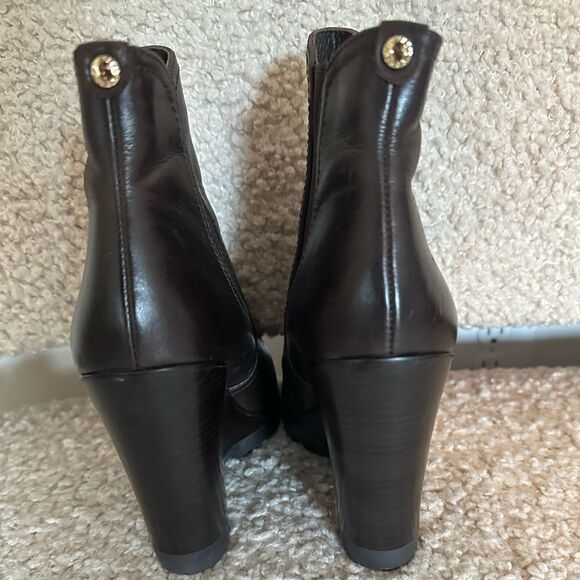 Michael Kors Brown Leather Booties - Picture 3 of 7